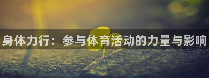 3377体育官网下载平台注册要钱吗：身体力行：参与体育活动的
