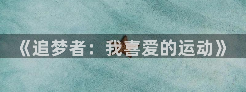 3377体育官方正版app官网：《追梦者：我喜爱的运